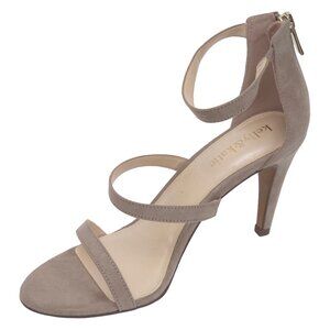 🌟 Kelly & Katie Cleo Heeled Sandal - Nude/Beige Faux Suede - Size 8 🌟